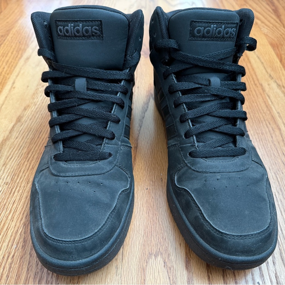 Adidas Men's Charcoal High-Top Sneakers
